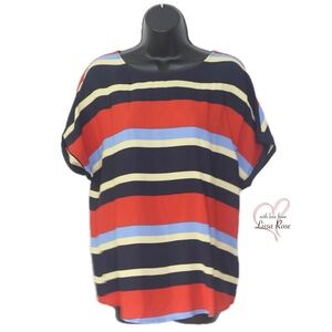 Stripe Woven Top (Long Tall Sally)